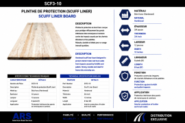 HARDWOOD SCUFF LINER 3/4" X 12" X 8'