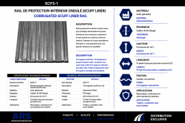 STEEL CORRUGATED SCUFF LINER 18GA, 6.5" X 52'