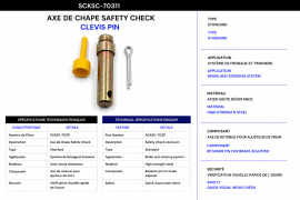 SAFETY CHECK CLEVIS PIN