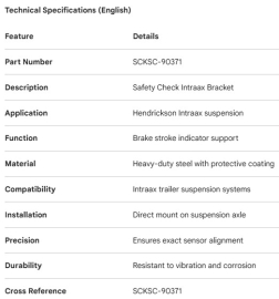SUPPORT D'INDICATEUR D'AJUSTEMENT DE FREIN