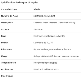 ADH&Eacute;SIF SCELLANT