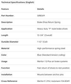 RESSORT &Agrave; FREIN