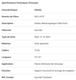 POTEAU DE C&Ocirc;T&Eacute;