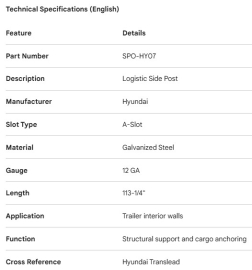 POTEAU DE C&Ocirc;T&Eacute;