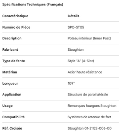 POTEAU DE C&Ocirc;T&Eacute;