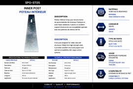 STOUGHTON INNER POST STL 109"  A SLOT 01-21122-006-00