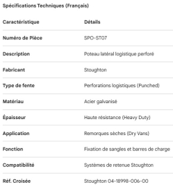 POTEAU DE C&Ocirc;T&Eacute;