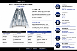 STOUGHTON SIDE POST LOG A-SLOT 108"
