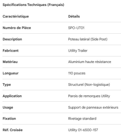 POTEAU DE C&Ocirc;T&Eacute;