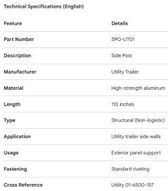 POTEAU DE C&Ocirc;T&Eacute;