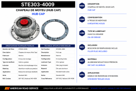 STEMCO HUB CAP 6 HOLE W/PLUG