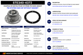 STEMCO HUB CAP PSI W/O MAGNET