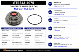 STEMCO HUB CAP FRUEHAUF CAST