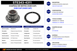 STEMCO HUB CAP  TP 6.75" TIREMAAX GREASE