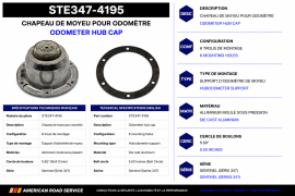 STEMCO HUB CAP FOR HUBODOMETER MOUNT