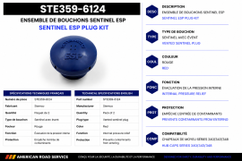 STEMCO SENTINEL ESP BLISTER PACK ( 2 PLUGS )