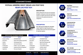 STHOUGHTON REAR LOG POST R/H