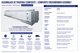 STOUGHTON - TRAVERSE DE PLANCHER COMPOSITE 101.125"