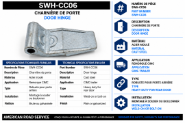 CIMC DOOR HINGE STEEL CAST