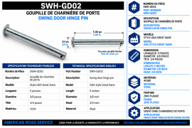 GREAT-DANE HINGE PIN 44573