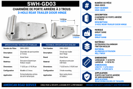 GREAT-DANE DOOR HINGE 42500813