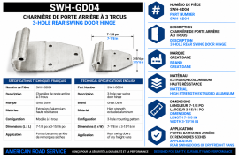 GREAT-DANE DOOR HINGE 08138