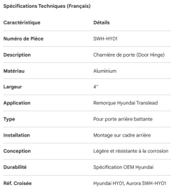 HYUNDAI - PENTURE DE PORTE - ALUM 4"