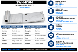 HYUNDAI DOOR HINGE ALUM 0011746
