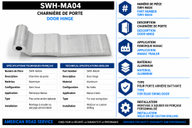 MANAC DOOR HINGE NO HOLES 353-239