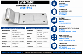 TRAILMOBILE DOOR HINGE 515-10-78-1
