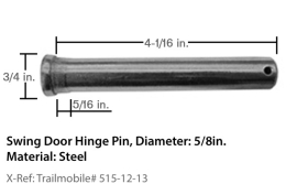 TRAILMOBILE HINGE PIN 515-12-13