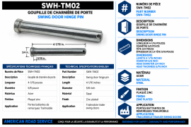 TRAILMOBILE HINGE PIN 515-12-13