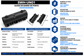 HYUNDAI DOOR ROD GUIDE BUSHING LONG CIMC (1 PAIR)
