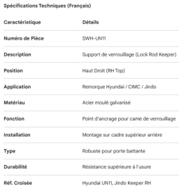 HYUNDAI - G&Acirc;CHE POUR CR&Eacute;MONE - CIMC / JINDO