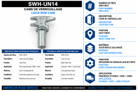 HYUNDAI DOOR LOCK ROD CAM RH TOP CIMC / JINDO