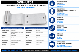 UTILITY DOOR HINGE 3-4100-0022