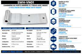 VANGUARD DOOR HINGE RRFP00127