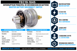 TECTRAN MASTER DISCONNECT SWITCH