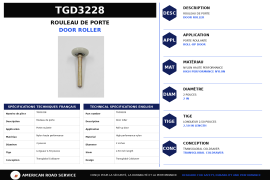 TRANSGLOBAL ROLL-UP DOOR ROLLER 2" - 2.50" NYLON