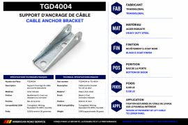 TRANSGLOBAL ROLL-UP DOOR CABLE ANCHOR
