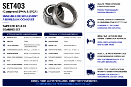 TIMKEN BEARING SET 592A/594A
