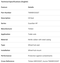 JOINT D'&Eacute;TANCH&Eacute;IT&Eacute; D'ESSIEU