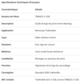 TRAILMOBILE DOOR ROD GUIDE INNER BEARING