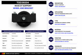 TODCO WHEEL AND BRACKET