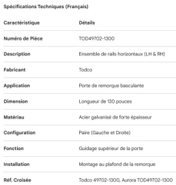 RAIL DE PORTE COULISSANTE