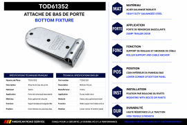 TODCO ROLL-UP DOOR BOTTOM FIXTURE