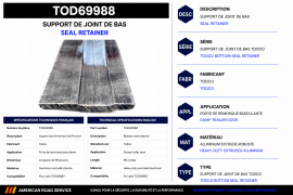 TODCO ROLL-UP DOOR BOTTOM SEAL RETAINER 96" FOR 69987