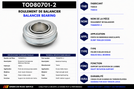 TODCO ROLL-UP DOOR BALANCER BEARING