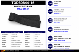 TODCO ROLL-UP DOOR PULL STRAP 16"