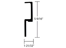 STRICK TOP RAIL 132" SK01872